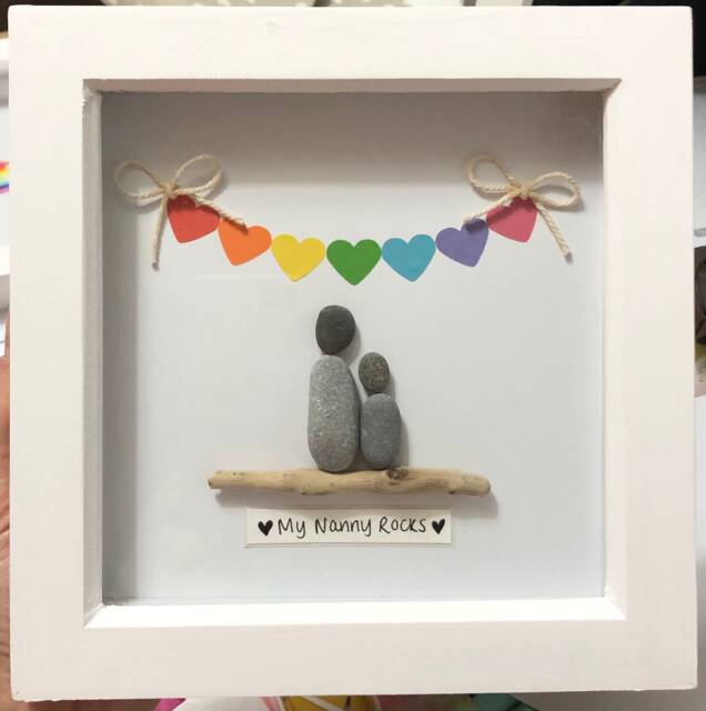 Pebble Frame - My Nanny Rocks Gift For For Nana Art Mother's Day