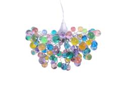 Pastel Bubble Chandelier Handmade Resin Hanging Light
