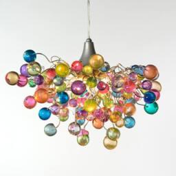 Pastel Bubble Chandelier Handmade Resin Hanging Light - thumbnail 2