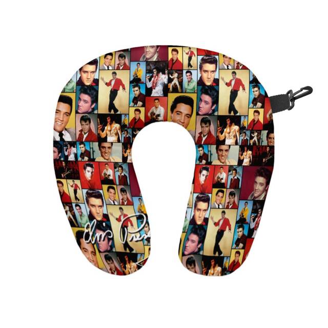 Elvis Presley Colourful Monatge Travel Neck Pillow - Support Cushion - image 1