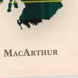 Clan Macarthur Scottish Tartan Map - Of Scotland Family Wall Decor, Ready To Hang - thumbnail 4