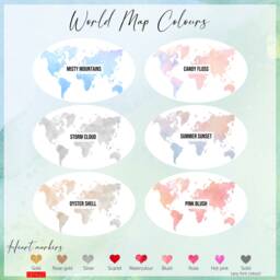 Silk Wedding Anniversary Gift, Framed Love Story, Personalised World Map - thumbnail 3