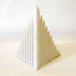 Early 3D Printed Triangle Pyramid Sculpture - thumbnail 2