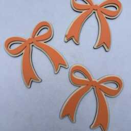 Pink Wooden Wall Bows - Set Of 6 Nursery Decor - thumbnail 3