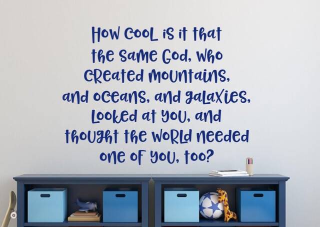 How Cool Is It, Kids Inspirational Wall Art, Christian Nursery Decal, Spiritual Nursery, Inspirational Quote Kids - image 1