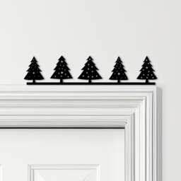 Door Topper Christmas Decor Trees Various Colours Top Of Decorative Sign - Novelty Wall Decor, Frame Art, Art - thumbnail 1