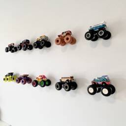 3D Printed Monster Truck Wall Mount Kids' Room Decor - thumbnail 3