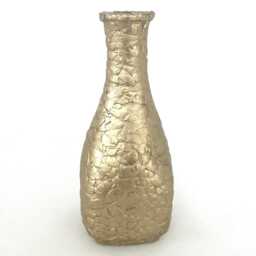 Upcycled Mosaic Bud Vase - Gold Eggshell - thumbnail 2