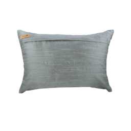 Decorative Oblong/Lumbar Pillow Covers Accent Couch Sofa 12x16 Metallic Silk Sequins Embroidered Pillows - Turn Blue To Gold - thumbnail 3