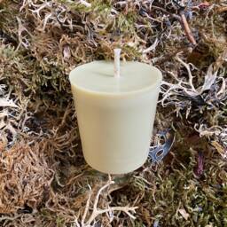 Bayberry Wax Prosperity Blessing Holiday Votive Candle - thumbnail 2