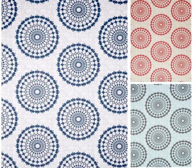 "Pair 25 Or 50"" Wide Robert Allen Circle Panels Drapes Cafe Curtains 24 48 63 72 84 96 108 120 132" - image 1