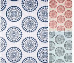 "Pair 25 Or 50"" Wide Robert Allen Circle Panels Drapes Cafe Curtains 24 48 63 72 84 96 108 120 132"