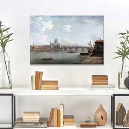 William Marlow, St. Paul's & Blackfriars Bridge , Wall Hangings, Art, Canvas Print Art Framed - thumbnail 4