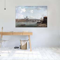 William Marlow, St. Paul's & Blackfriars Bridge , Wall Hangings, Art, Canvas Print Art Framed - thumbnail 3