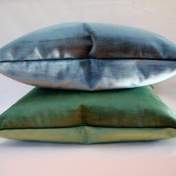 Emerald Green Velvet Pillow Cover - High-End Decorative Cushion Meadow - thumbnail 3