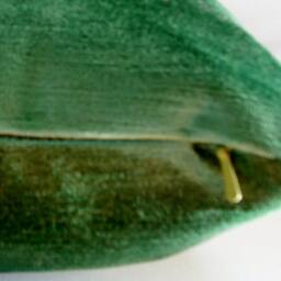 Emerald Green Velvet Pillow Cover - High-End Decorative Cushion Meadow - thumbnail 2