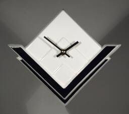 Echo Of Deco British Art Pottery Inspired Marconi 1 Wall Clock - thumbnail 1