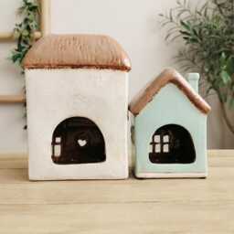 Old Tea Shop, Antique Shop Ceramic House Tealight Holder - thumbnail 4