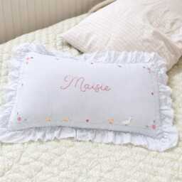 Personalised Linen Cushion - Ducks in The Meadow The Maisie - thumbnail 4