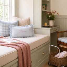 Personalised Linen Cushion - Ducks in The Meadow The Maisie - thumbnail 2