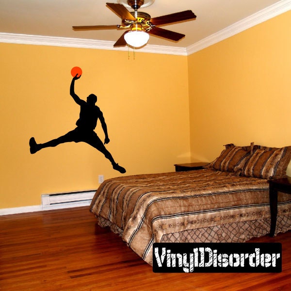 Basketball Vinyl Wall Decal Or Car Sticker - Basketball2Colorba003Et - image 1