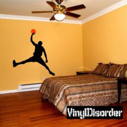 Basketball Vinyl Wall Decal Or Car Sticker - Basketball2Colorba003Et - thumbnail 1