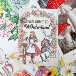 Welcome To Wonderland Print Alice Sign Home Decor - thumbnail 1