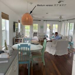 Handwoven Rattan Pendant Lamp, Artisan Wicker Lampshade - thumbnail 2