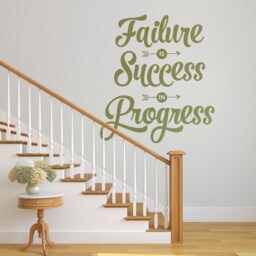 Failure Is Success in Progress Quote - Vinyl Wall Decal