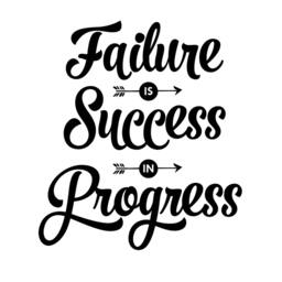 Failure Is Success in Progress Quote - Vinyl Wall Decal - thumbnail 3