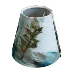 Wilderness Candle Clip Lampshade, Handmade Lampshades, Lamp Shade, On Lampshade - thumbnail 2