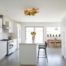 Multicolored Resin Flower Ceiling Light Flush Mount Fixture, 26 - thumbnail 4