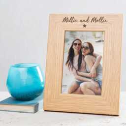 Personalised Engraved Best Friend Photo Frame - Friends Birthday Picture Bff Bestie Gift Galentines Day For Women - thumbnail 2