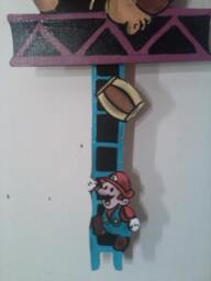 Hand Painted Donkey Kong Arcade Classic Children's Pendulum Clock - thumbnail 3