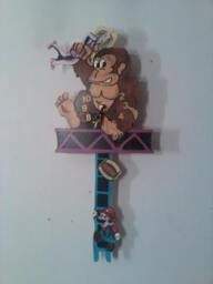Hand Painted Donkey Kong Arcade Classic Children's Pendulum Clock
