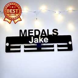Medals Medal Hanger - Gloss Colours, Custom Name & Colour