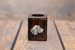 Beagle - Wooden Candlestick With Dog, Souvenir, Decoration, Limited Edition, Collection - thumbnail 1