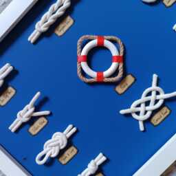 Big Nautical Wall Decor - Nautical Knot, Framed Knots, Coastal Decor - thumbnail 3
