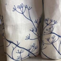 Sample Only - Curtains Made To Measure? Just Need Pole Length & Drop Quote Heath Night Blue Linen - thumbnail 3