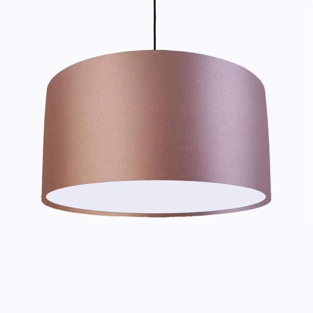 Light Pink Lampshade in Satin With White Lining - image 1
