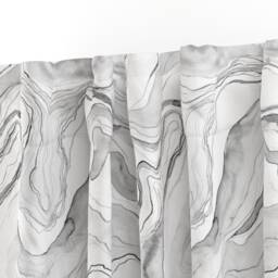 Marble Curtain Panel - Abstract Stone Texture Gray Swirls Tie Dye Custom Grey Watercolor Marbled By Rebecca_Reck_Art - thumbnail 3