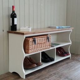 Shoe Rack Hall Shoe Bench With Storage Shelves & Compartments - thumbnail 3