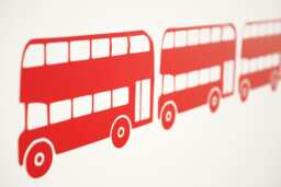 London Bus/Double Decker Vinyl Wall Art Decals/stickers - Various Colours & Sizes