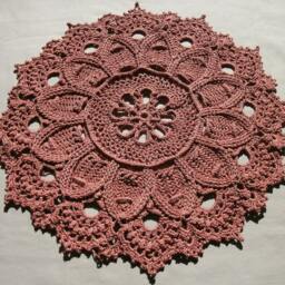 Brown Crochet Rug 22 - thumbnail 3