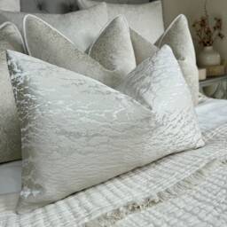 "Ivory Coin Hamlet Cushion Cover, Luxury Throw Pillow Cover 12"" X 20" - thumbnail 4