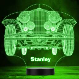 Classic Car Front Motor Fan Personalised Gift Colour Change Led Lamp Night Light