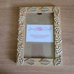 Wooden Leaf Decal Photo Frame 4 X 6 Inches - thumbnail 3