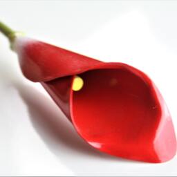 Red Metal Calla Lily Steel Anniversary Bouquet - thumbnail 2