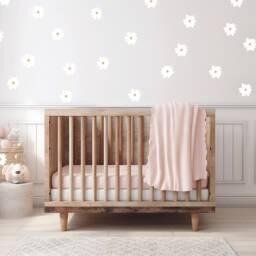 Daisy Wall Decals Boho Floral Decor, Nursery & Kids Room - thumbnail 3