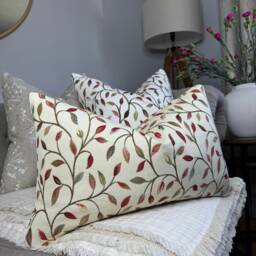 Leaf Design Cushion Cover 12x20
